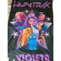 Winter Flanelldecke K-Pop Demon Hunters mit Ihrem Namen